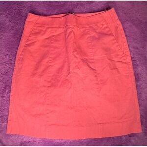 Ann Taylor Madison Skirt Hot Barbie Pink With Pockets 0 Petite